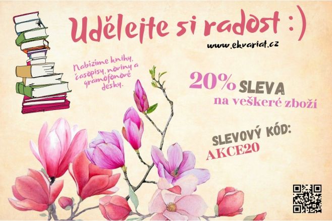 20% sleva na veškeré čtení! 🤗👀 Pojďte si k nám udělat radost. 🥳🤩 Nachystali jsme pro Vás další obří slevu, stačí si jen...